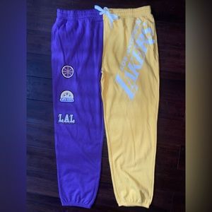 NWOT Los Angeles Laker sweatpants Sz XXL